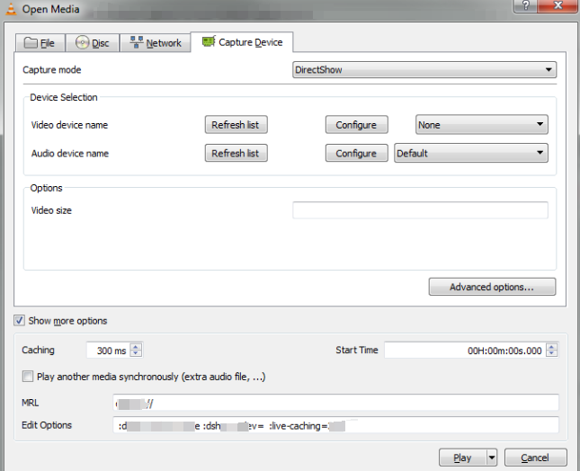 Registrazione dello schermo su laptop Asus con VLC
