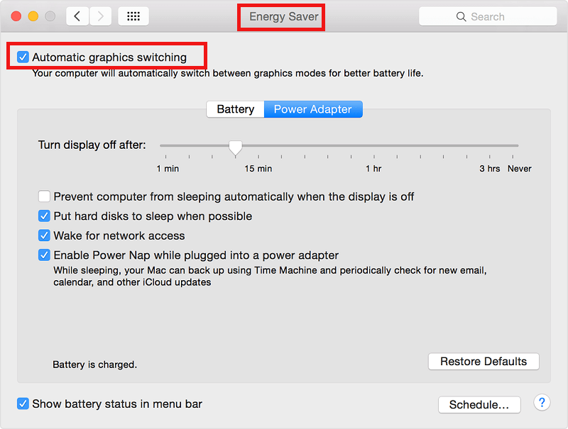 Modifica le impostazioni grafiche del tuo Mac