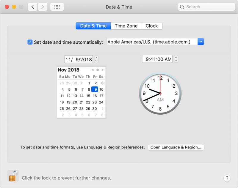Controlla data e ora sul tuo Mac