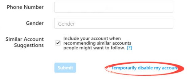 Come rimuovere permanentemente l'account Instagram