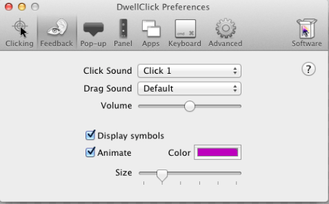 DwellClick Auto Clicker per Mac