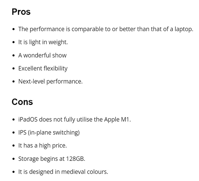 Meriti e demeriti dell'iPad Pro