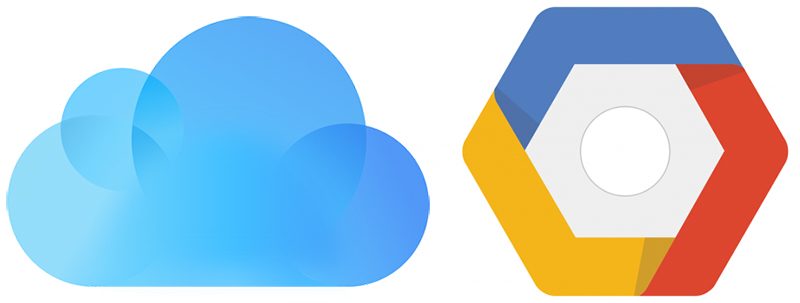 Scegli Google o iCloud