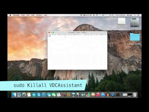 Forza chiudi VDCAssistant per risolvere Mac Webcam non funziona