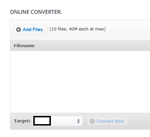Converti file RA con Aconvert