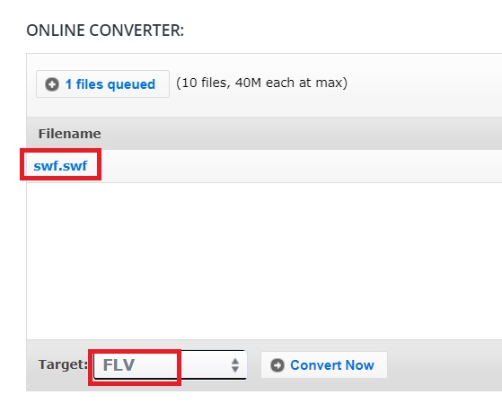 Converti SWF in FLV con strumenti online