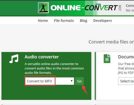 Converti AIFF di grandi dimensioni in MP3 gratuitamente online
