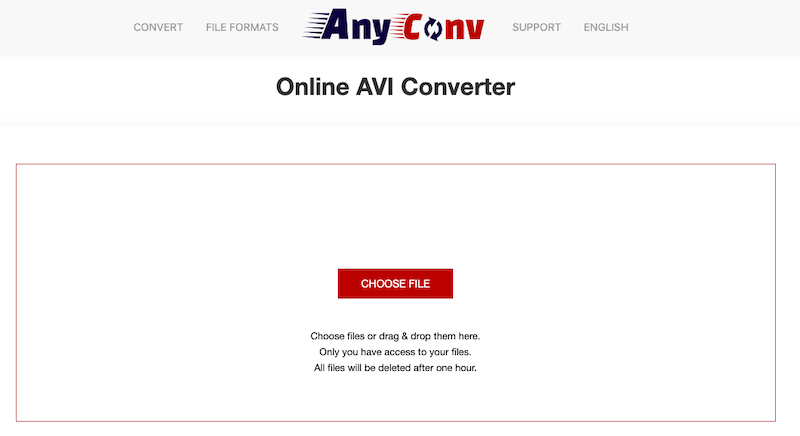 Converti AVI in OGG online utilizzando AnyConv