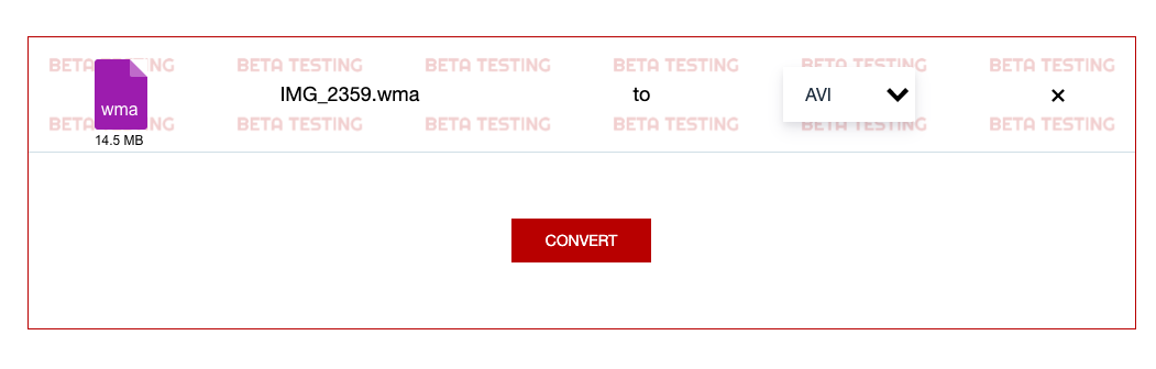 Cambia WMA in AVI usando AnyConv.com