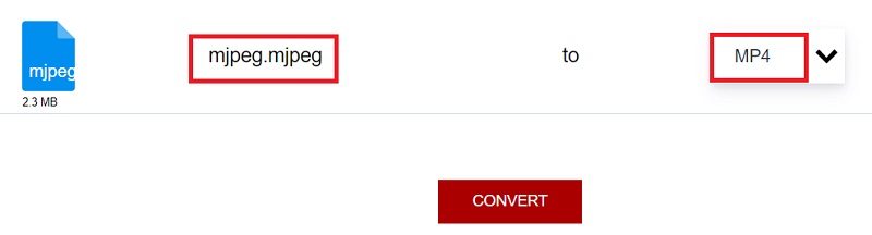 Converti MJPEG in MP4 con AnyConv