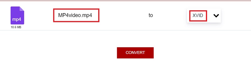 Converti MP4 in Xvid online