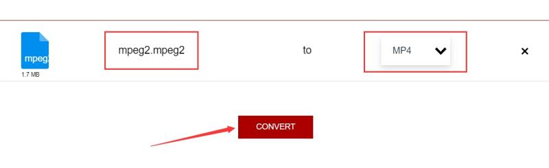 Converti facilmente MPEG2 in MP4 online