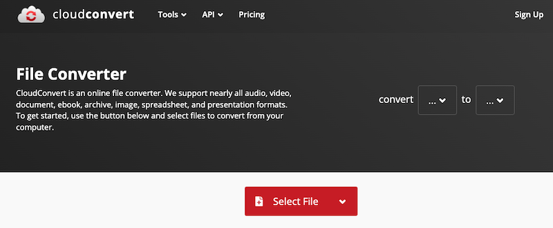 Converti 1080p online su CloudConvert.com