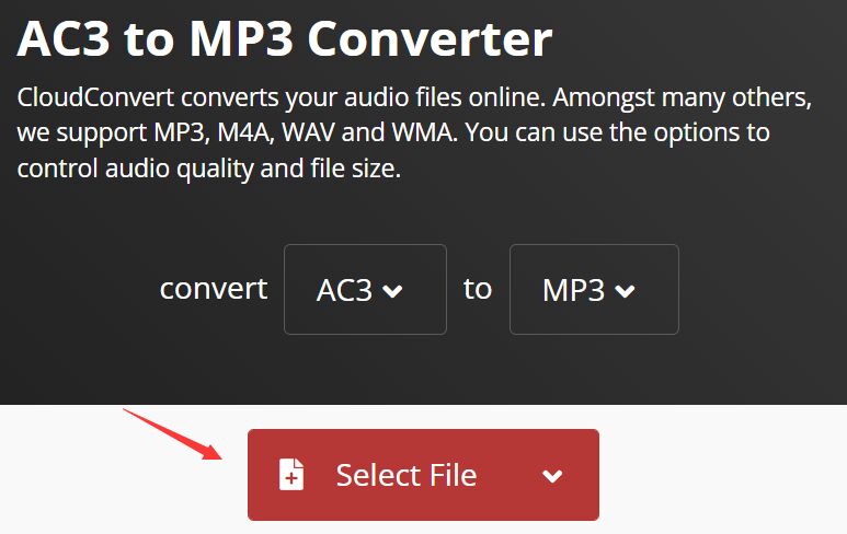 Converti AC3 in MP3 online