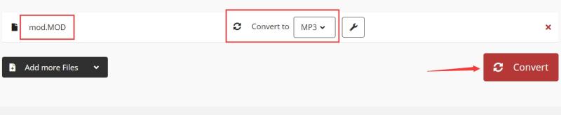 Cambia MOD in formato MP3 senza sforzo
