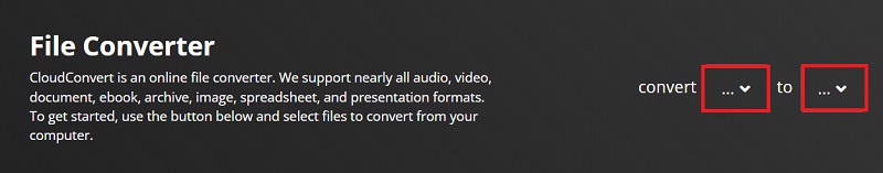Converti MPV in MP3 utilizzando CloudConvert