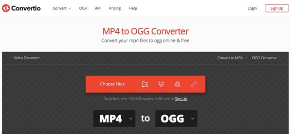 Converti MP4 in OGG online