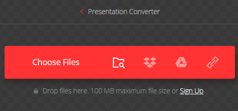 Converti PowerPoint in Video Convertio