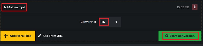 Trasforma MP4 in TS gratuitamente