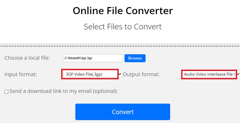 Trasforma 3GP in AVI gratuitamente