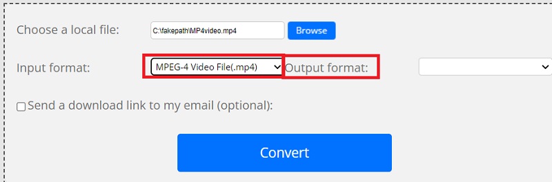 Trasforma MP4 in formato H.264 online