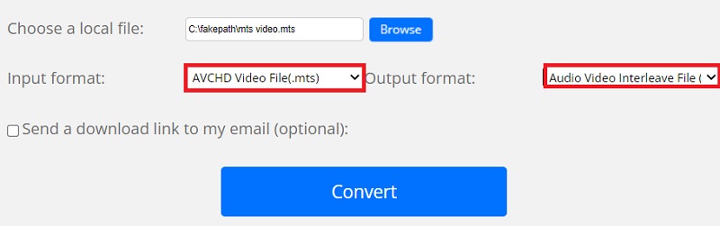 Trasforma MTS in formato AVI gratuitamente