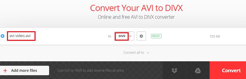 Trasforma AVI in formato DivX con programmi online