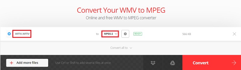 Trasforma WMV in MPEG2 con strumenti online
