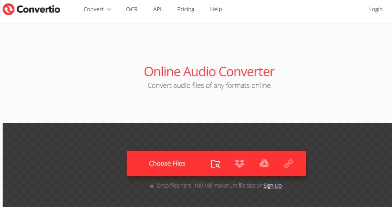 Convertitore online per convertire M4A in OGG