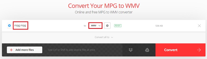 Converti MPG in WMV gratuitamente