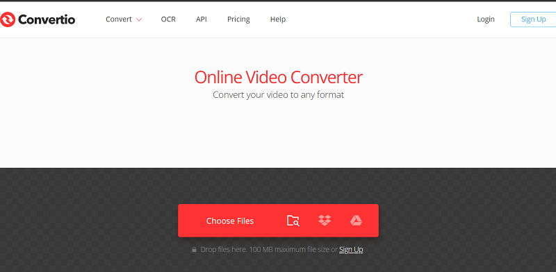 Converti VOB in ASF online usando Convertio