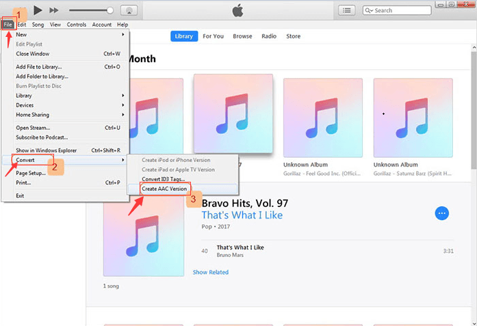 Converti MP3 in M4R usando iTunes