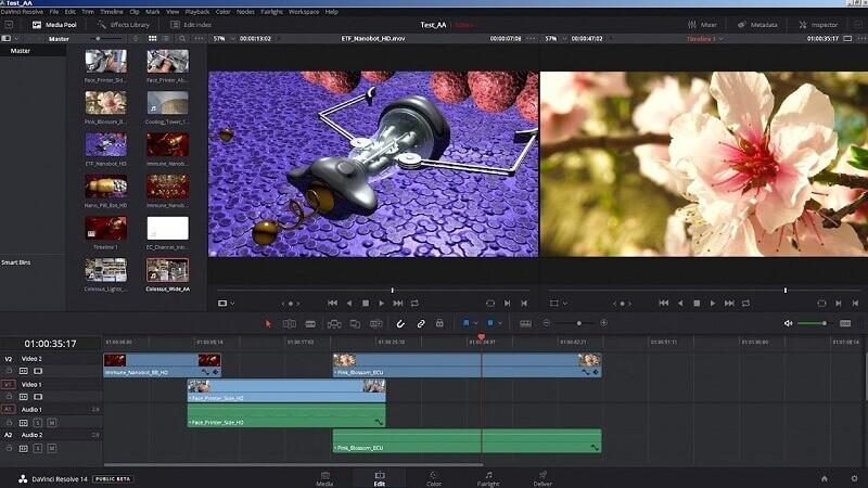 Davinci Resolve Video Editor