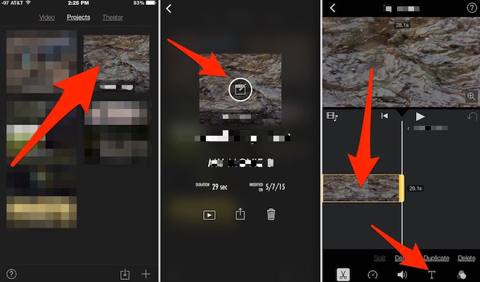 Esporta iMovie in MP4 su iPhone