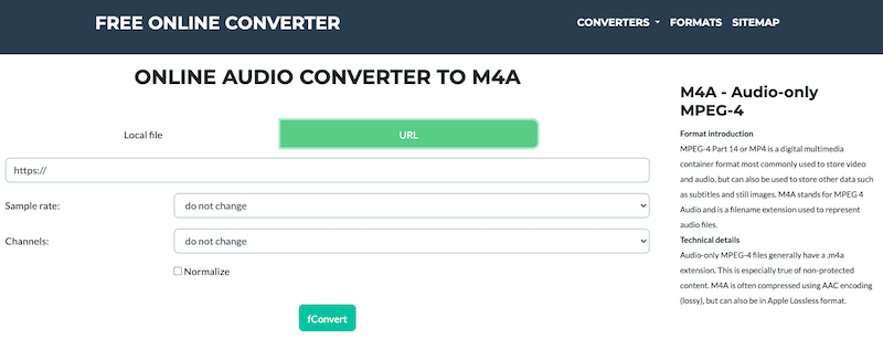 Converti AVI in M4A online su FConvert.com