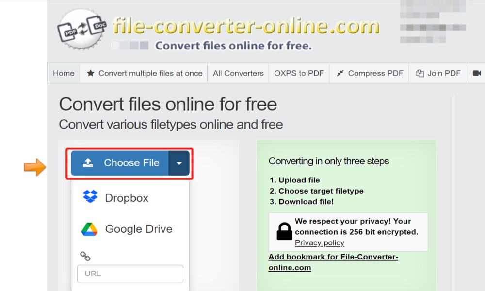 Converti QT (QuickTime) in MP4 online gratuitamente