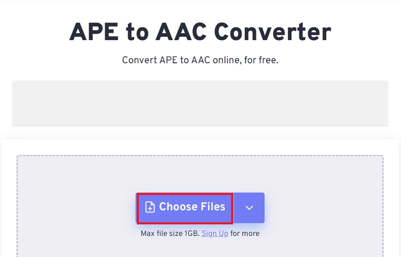 Trasforma il file APE in formato AAC