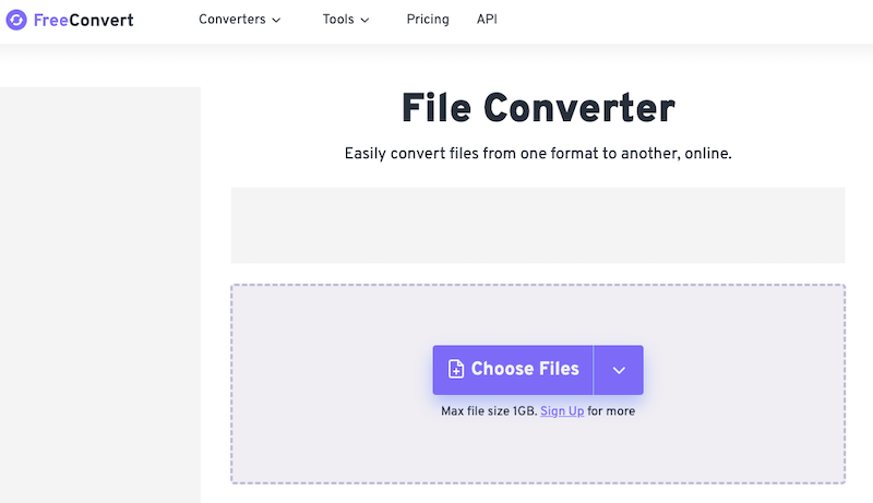 Converti WMA in DivX su FreeConvert.com