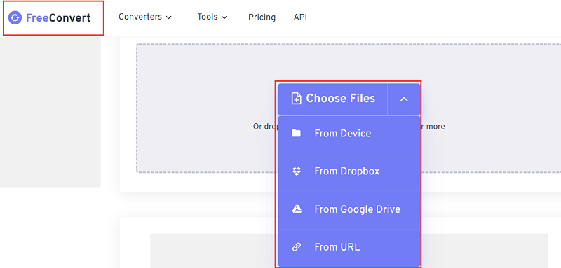 Usa FreeConvert per convertire MPG in MP4