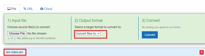 Converti AVI in VOB con strumenti online