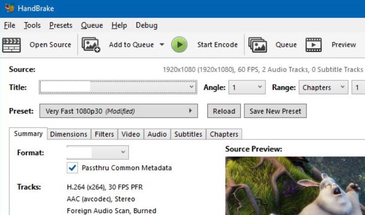 Cambia CUE in MPEG con il freno a mano