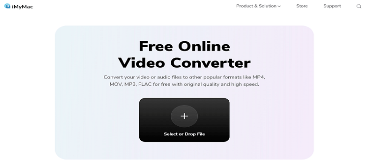 Convertitore online da MP3 a MOV iMyMac