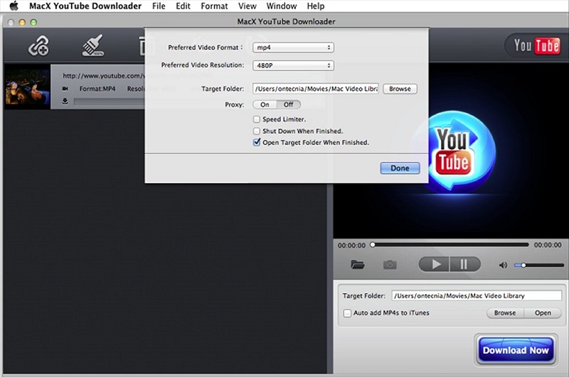 Downloader YouTube alternativo per MacX per MP3 Rocket