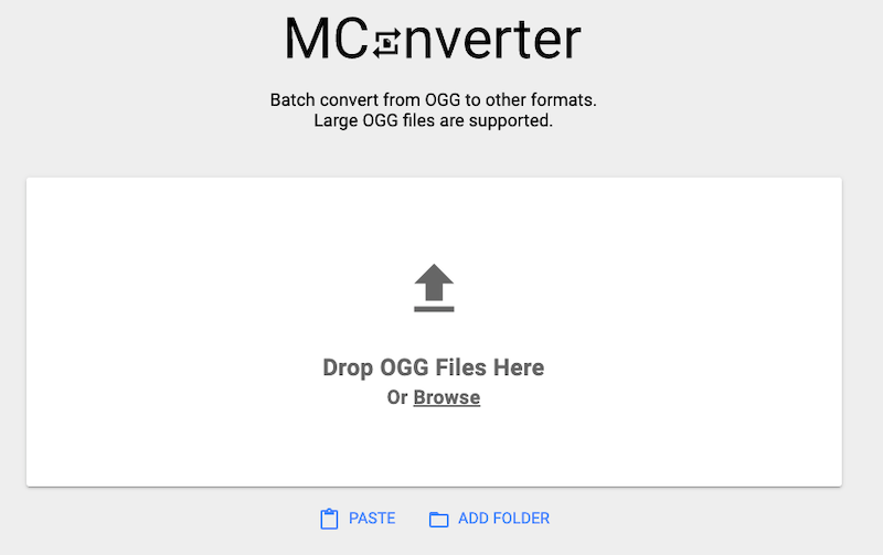 Converti OGG in MOV usando Mconverter