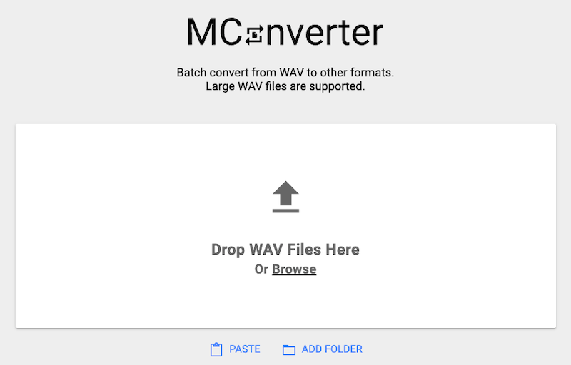 MConverter: convertitore online gratuito da WAV a MOV