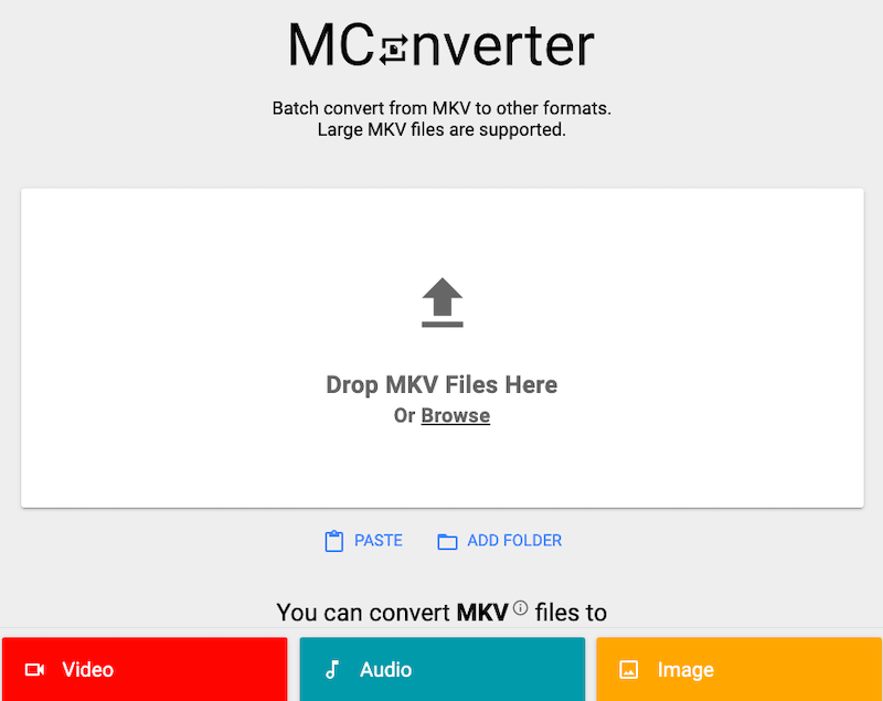 Converti MKV in M4A online tramite MConverter