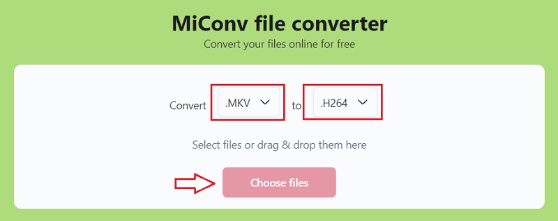 Converti MKV in H.264 online gratuitamente