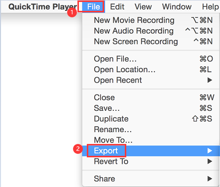 Come convertire MOV in MP4 su Mac usando QuickTime 7 Pro