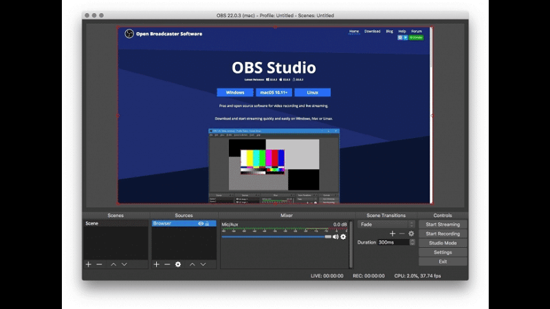 Registrare lo schermo con OBS Studio
