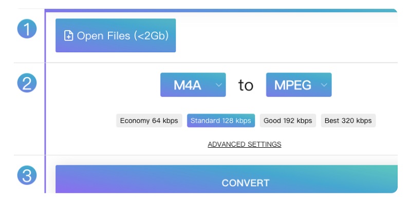 Trasforma M4A in MPEG con strumenti online gratuiti